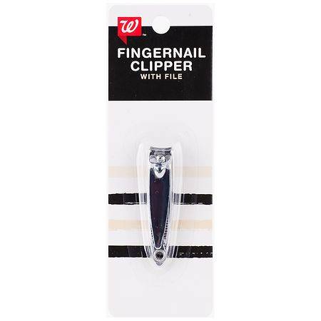 Walgreens Beauty Fingernail Clipper with File - 1.0 ea