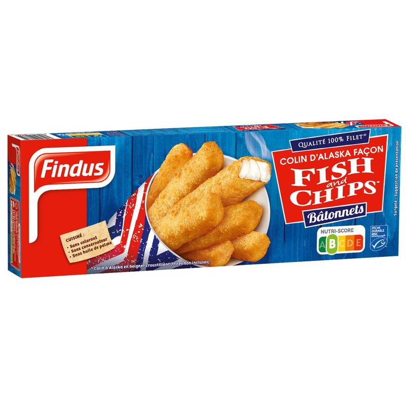 Findus - Colin d'alaska façon fish and chips (364g)