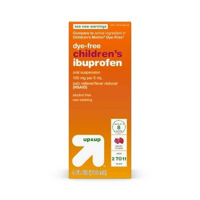 up&up Children's Ibuprofen Oral Suspension Liquid, Berry (4 fl oz)