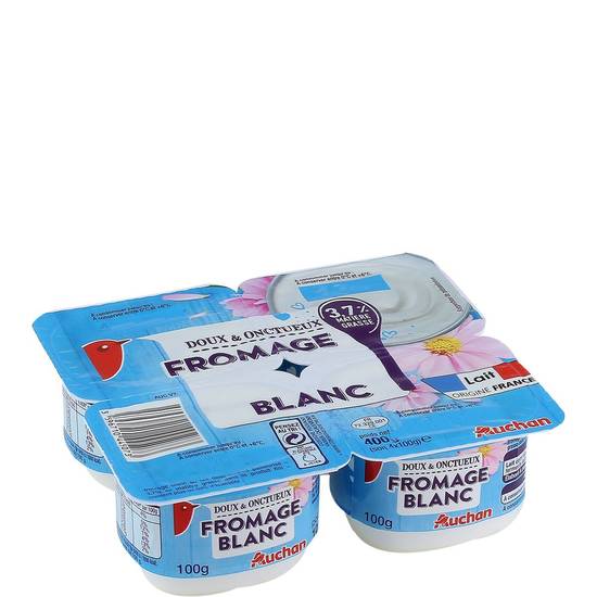 Fromage Blanc AUCHAN 4 pots - 400g