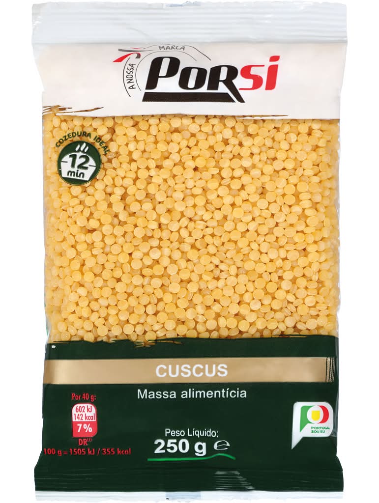 PorSi  - Massa cuscus, embalagem de 250g