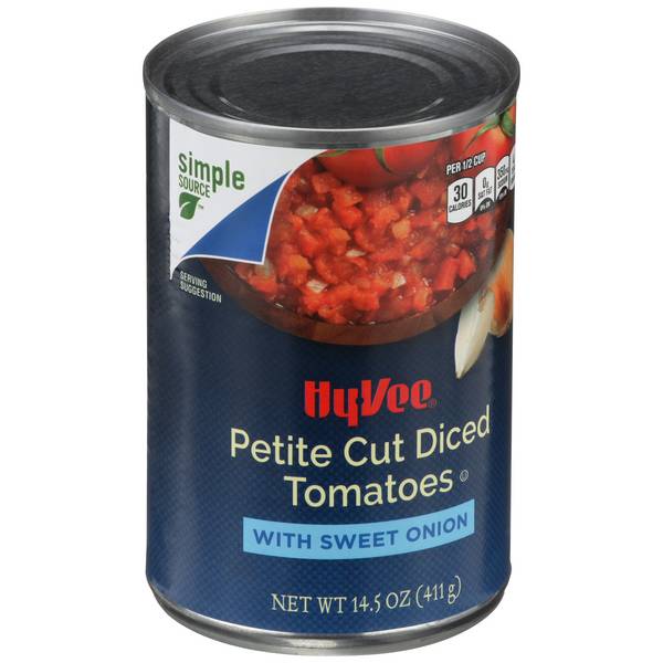 Hy-Vee Petite Cut Diced Tomatoes with Sweet Onion