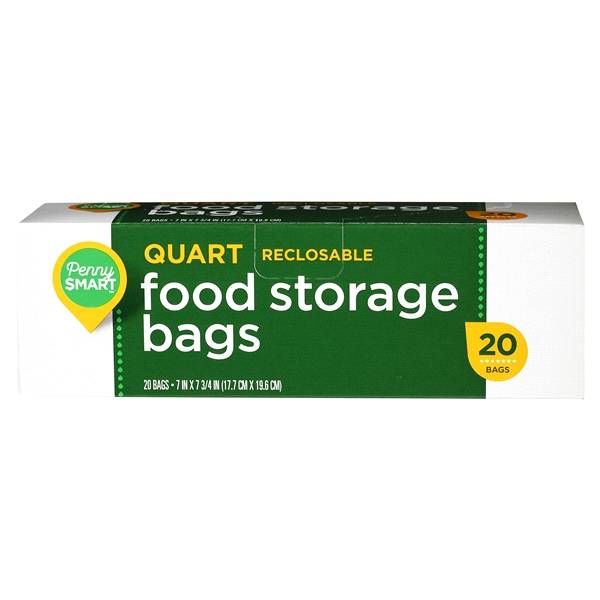 Penny Smart Reclosable Quart Food Storage Bags (20 ct)