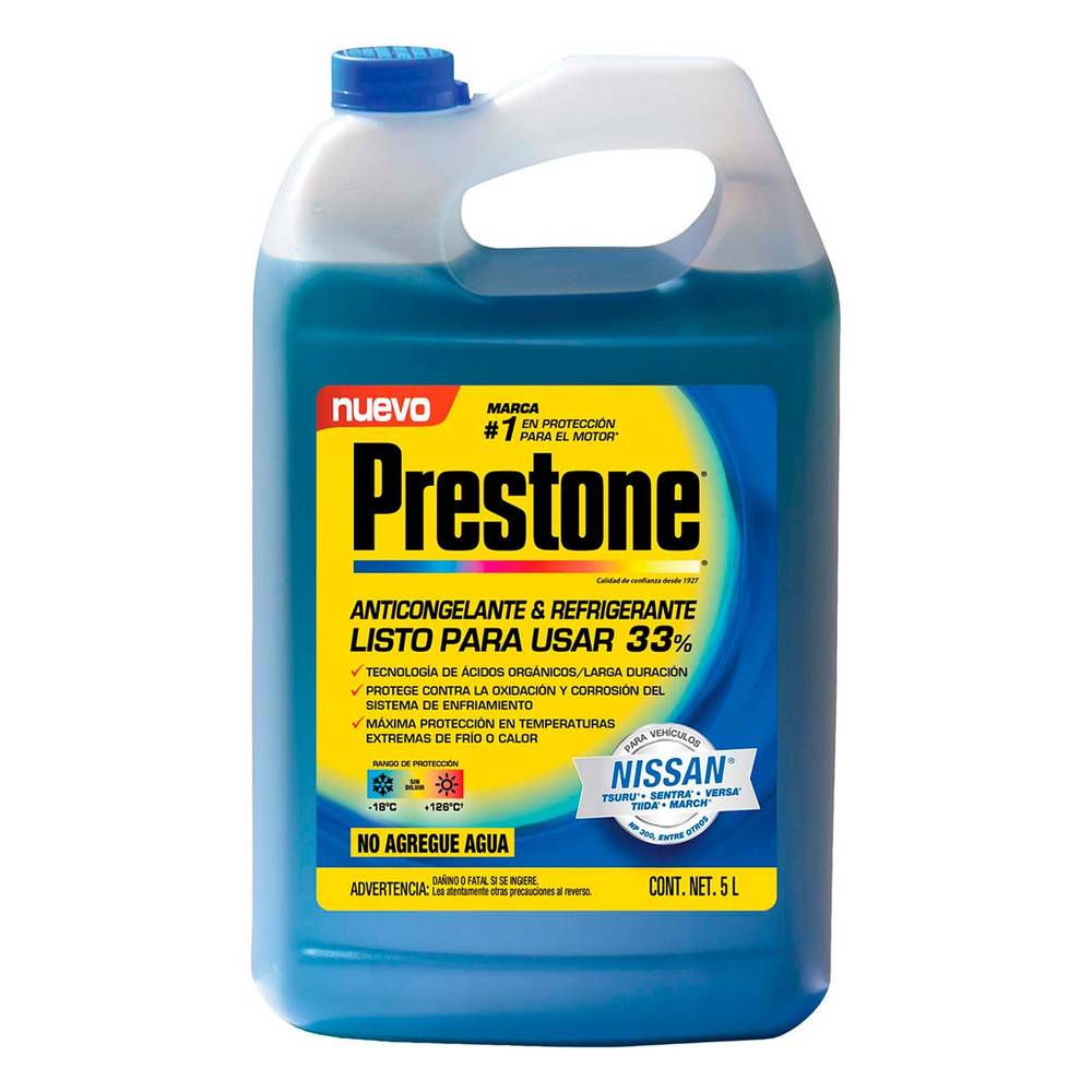 Prestone · Anticongelante y refrigerante (5 L)