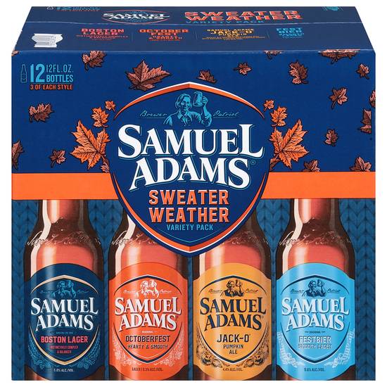 Samuel Adams Sweater Weather Variety pack Beer (12 ct, 12 fl oz)