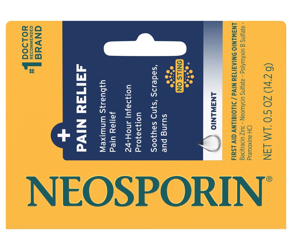 Neosporin Maximum Strength Pain Relief Ointment (0.5 oz)
