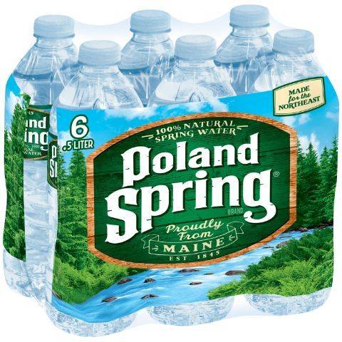 Poland Spring 100% Natural Spring Water (6 ct , 0.5 (L))