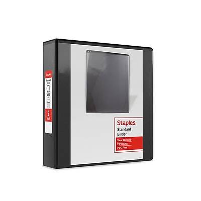 Staples 3 Ring View Binder (2"/black)