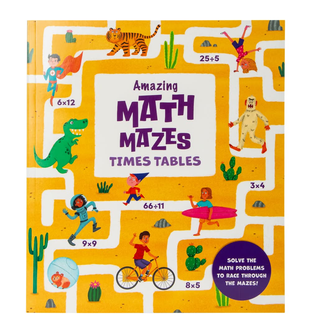 Amazing Math Mazes Times Tables