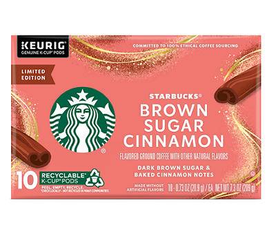 Starbucks Coffee K Cup Pods, Brown Sugar-Cinnamon (7.3 oz, 10 ct)