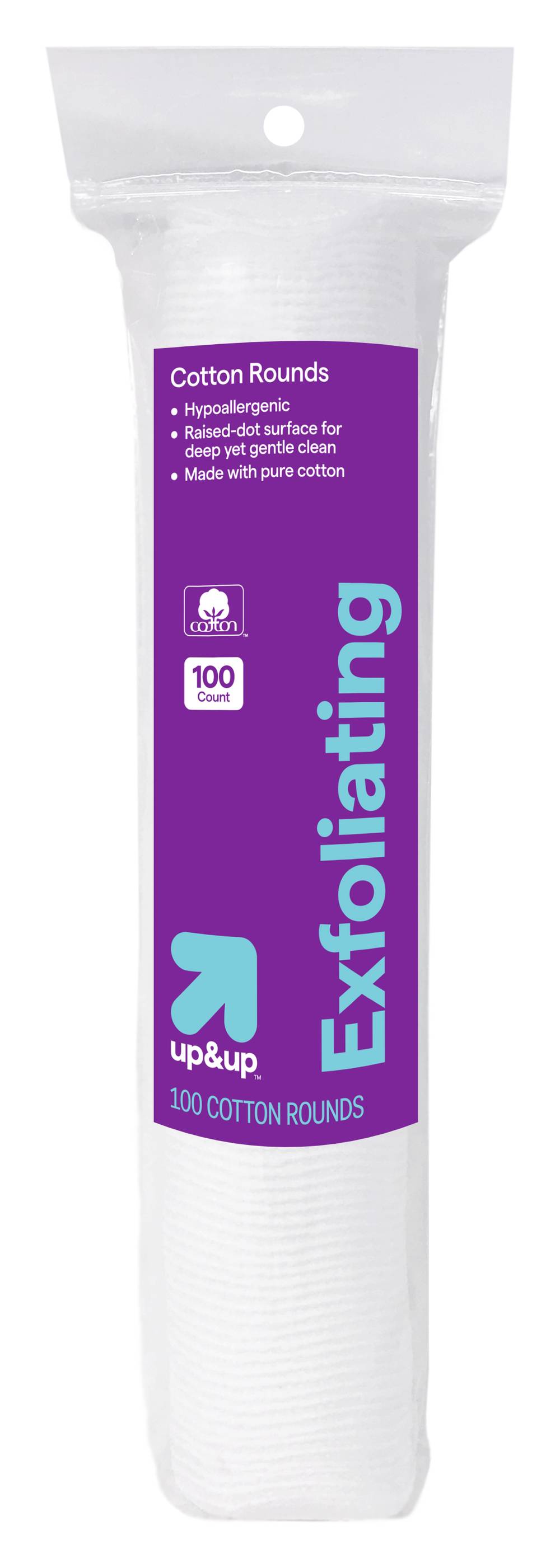 up&up Exfoliating Cotton Rounds (100 ct)