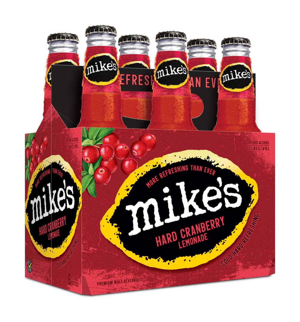 Mike's Premium Malt Beverage Hard Cranberry Lemonade Beer (6 x 11.2 fl oz)