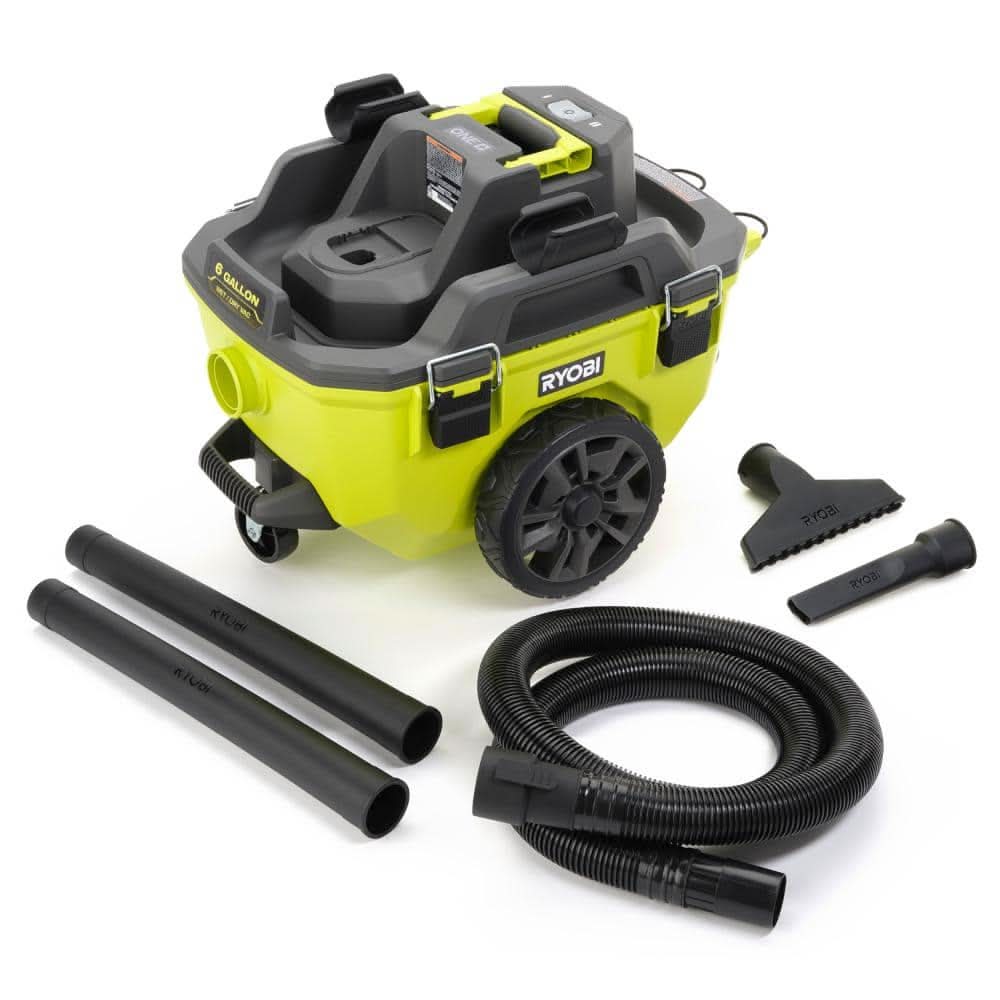Ryobi One+ 18V Cordless 6 Gal. Wet Dry Vacuum (Tool Only)