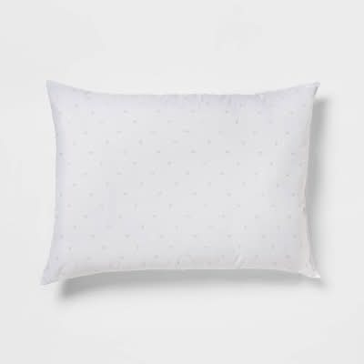 Room Essentials Standard Soft Machine Washable Plush Pillow, Queen, White