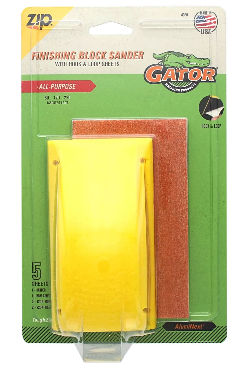 Gator Hand sander 2.625-in x 5-in
