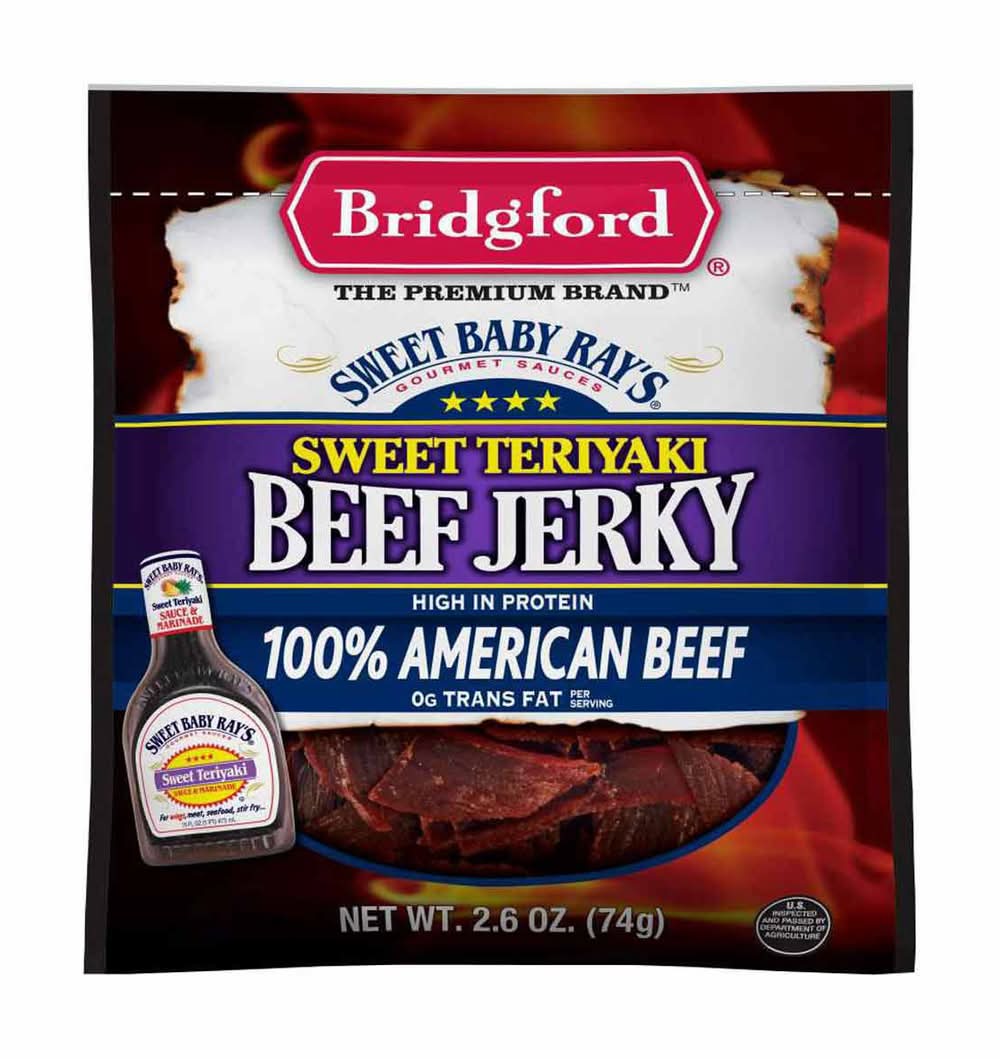 Bridgford 100% American Baby Ray's Beef Jerky, Sweet Teriyaki (2.6 oz)