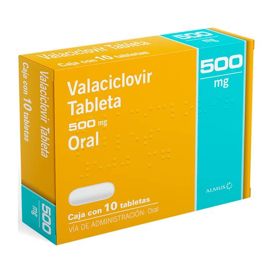 Almus valaciclovir tabletas 500 mg (10 piezas)