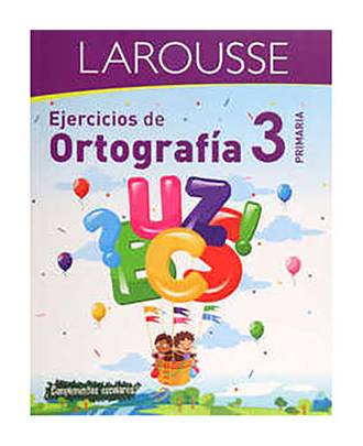 Ejercicios de ortografía 3° primaria, 21.59 x 0.51 x 27.31 cm