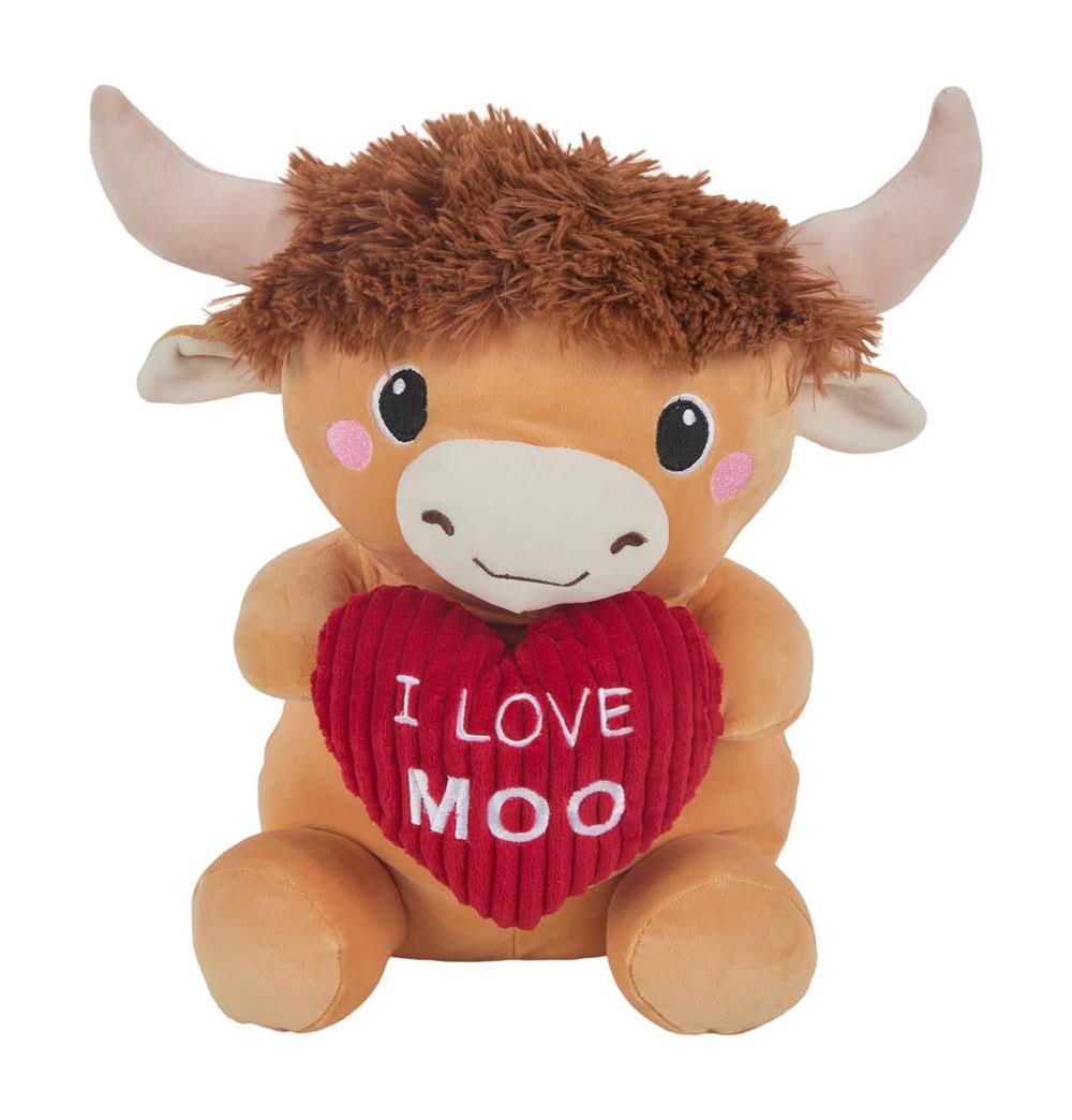 Valentine's Day Stuffed Animals With Heart Plush Toy, Assorted