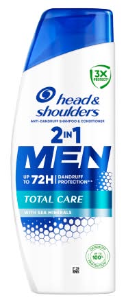 Head & Shoulders Men, Men Ultra Total Care Anti Dandruff 2-in-1 Shampoo With Sea Minerals (250ml)