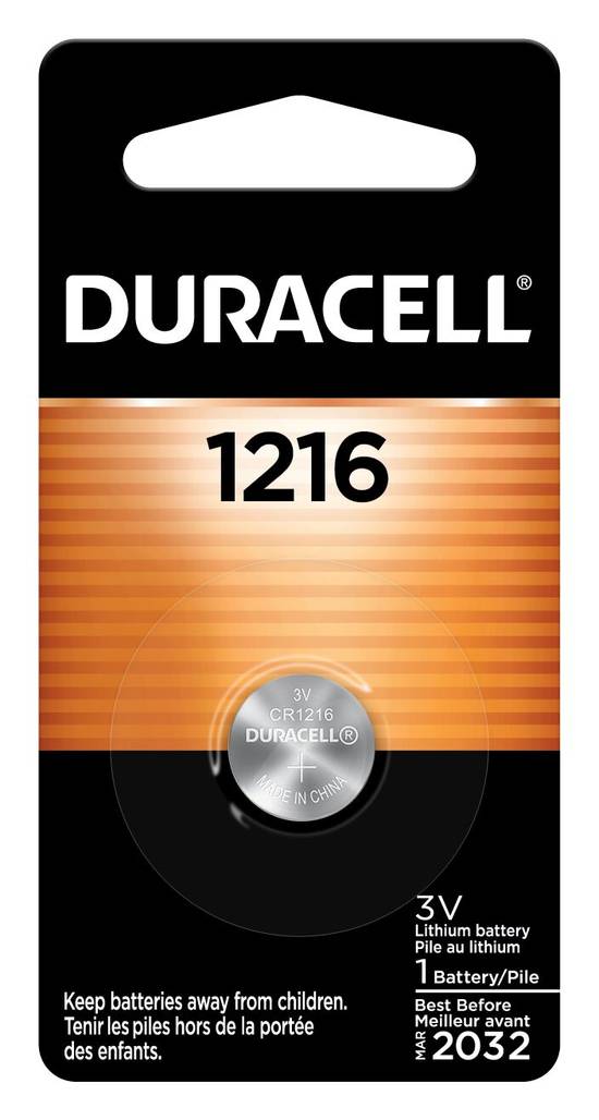 Duracell 1216 Lithium Coin Batteries 3 Volt (1 ct)