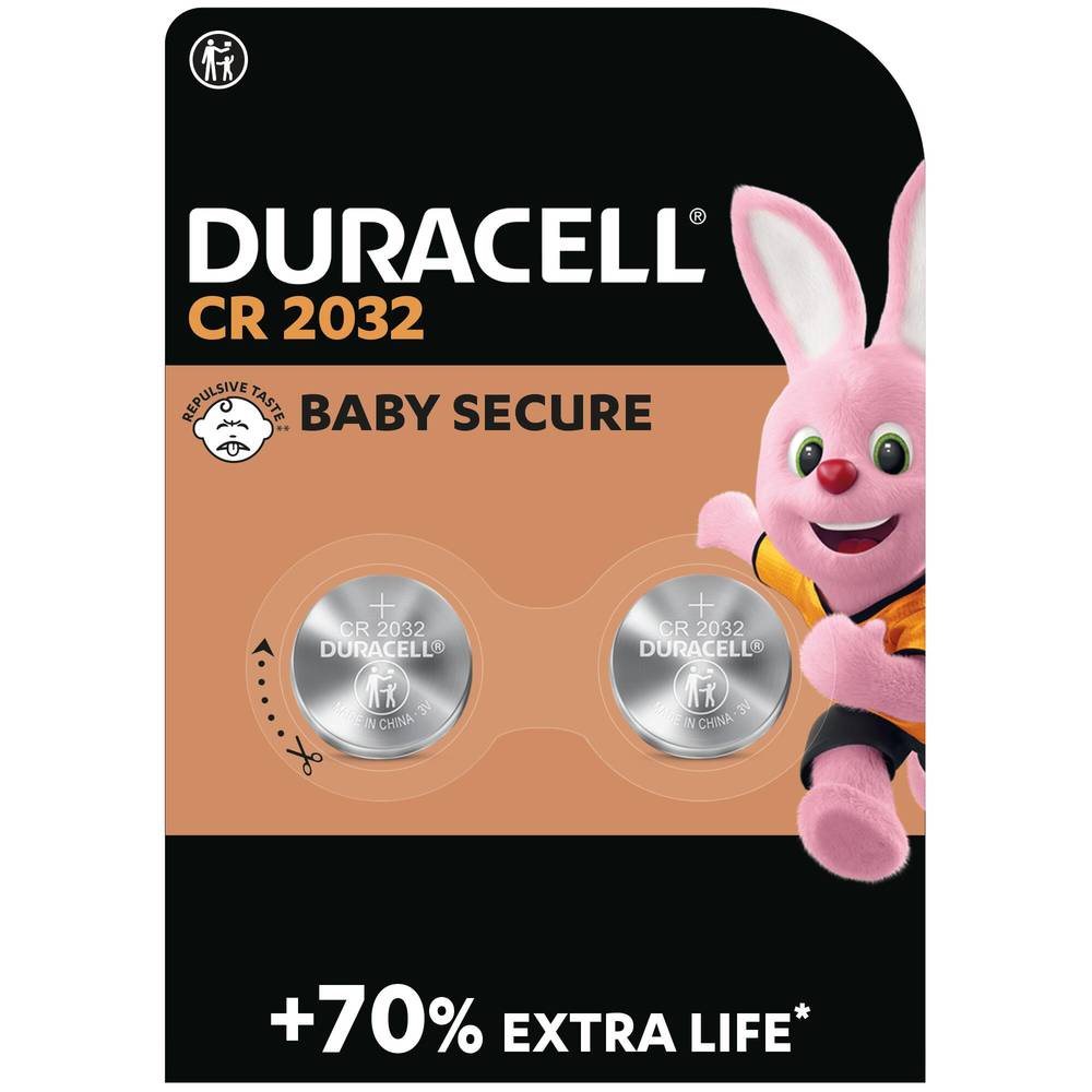 Duracell - Pile bouton lithium cr2032 3v