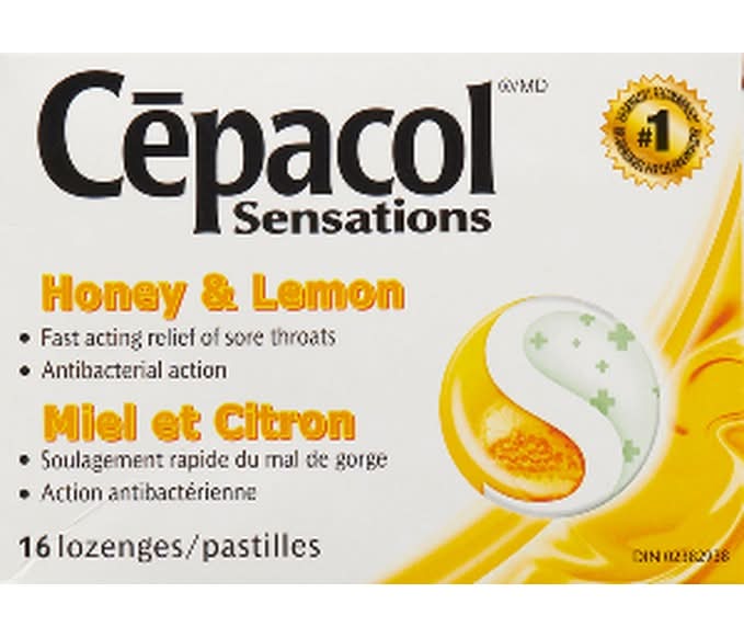 Cépacol Sensations Honey & Lemon Lozenges (30 g)