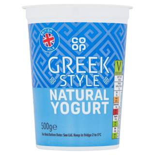 Co-op Greek Style Natural Yogurt 500g