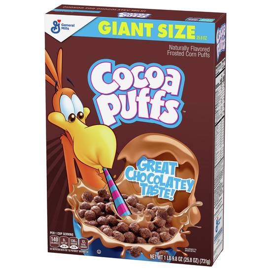 Cocoa Puffs Giant Size Frosted Chocolatey Corn Puffs
