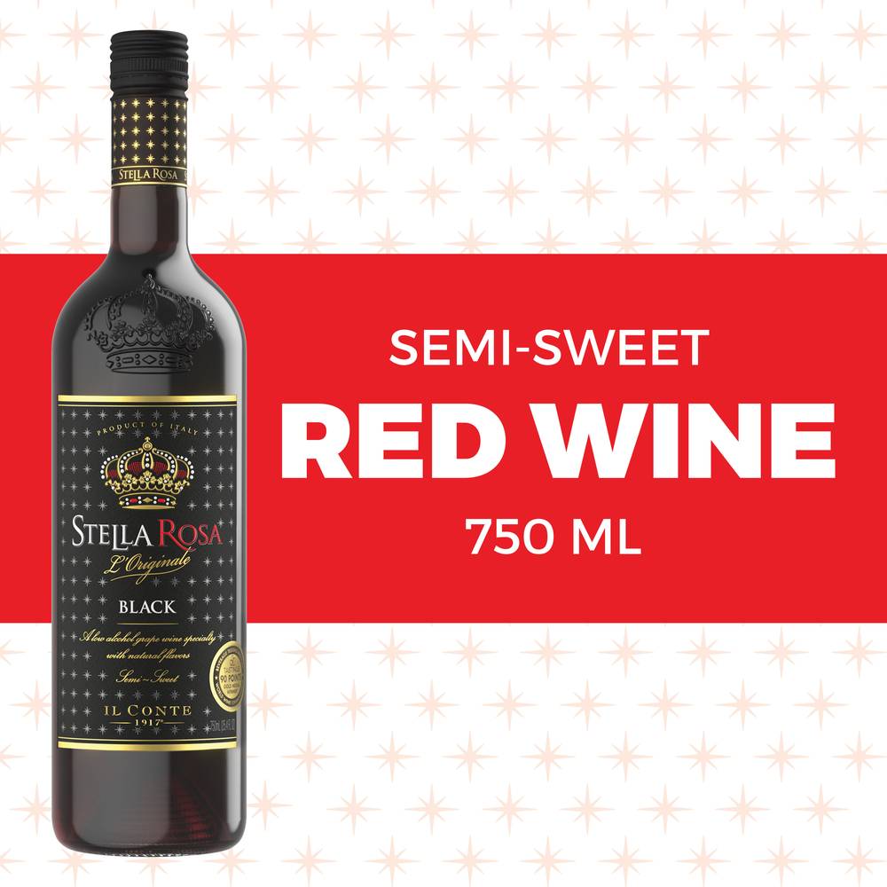 Stella Rosa Black Semi Sweet Red Wine 2015 (750 ml)