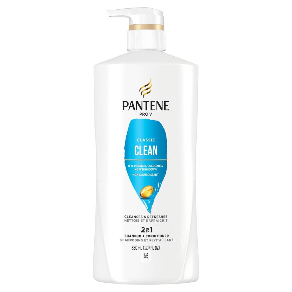 Pantene Pro-V Classic Clean 2in1 Shampoo + Conditioner, 17.9 OZ