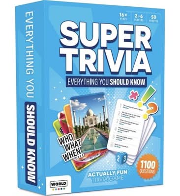The World Game Super Trivia Game For Adult 16+ Years