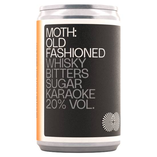 Moth Old Fashioned Whisky Bitters Sugar Karaoke 100ml