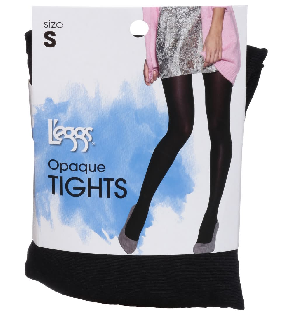 L'eggs Opaque Tights, Size-S, Black