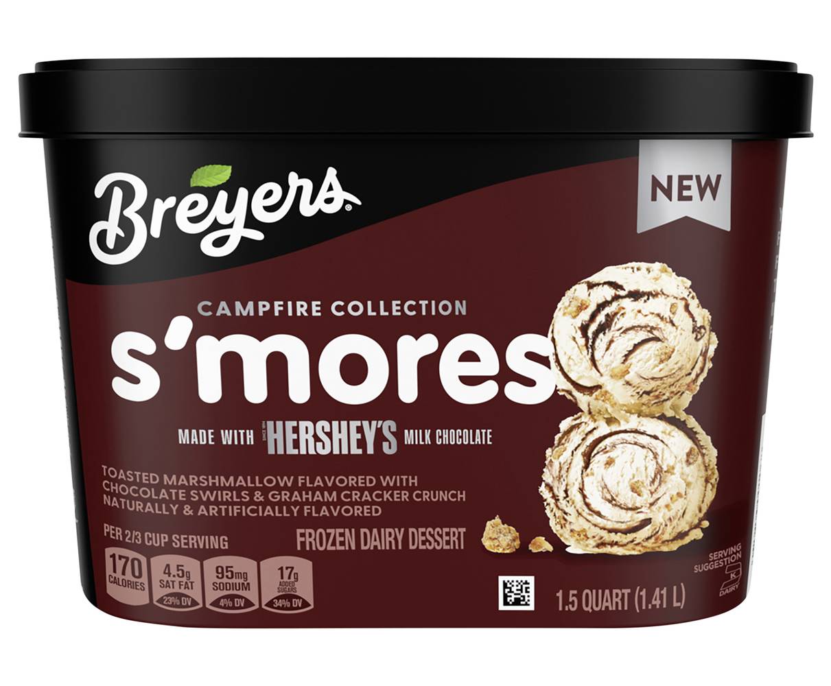 Breyers S'mores Frozen Dairy Dessert, S'mores (1.5 qt)