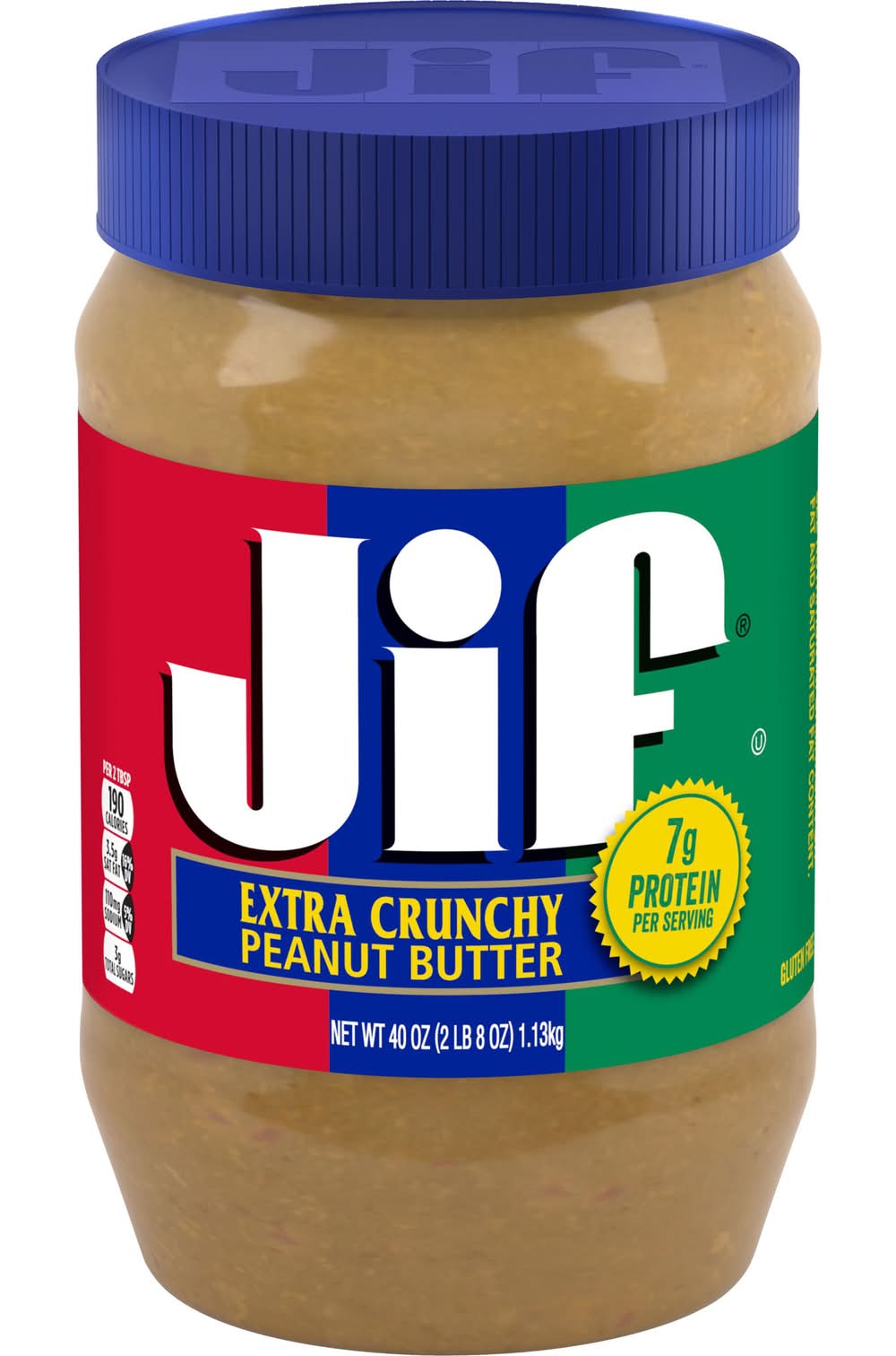 Jif Extra Crunchy, Peanut Butter (40 oz)