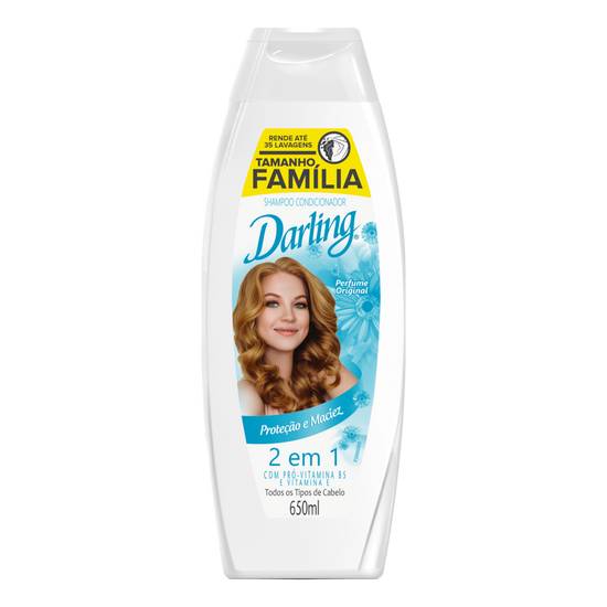 Darling shampoo 2 em 1 proteção e maciez (650ml)