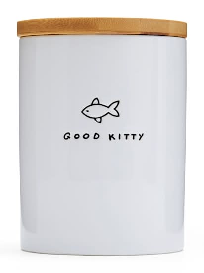 EveryYay Goody Good Kitty Ceramic Cat Treat Jar