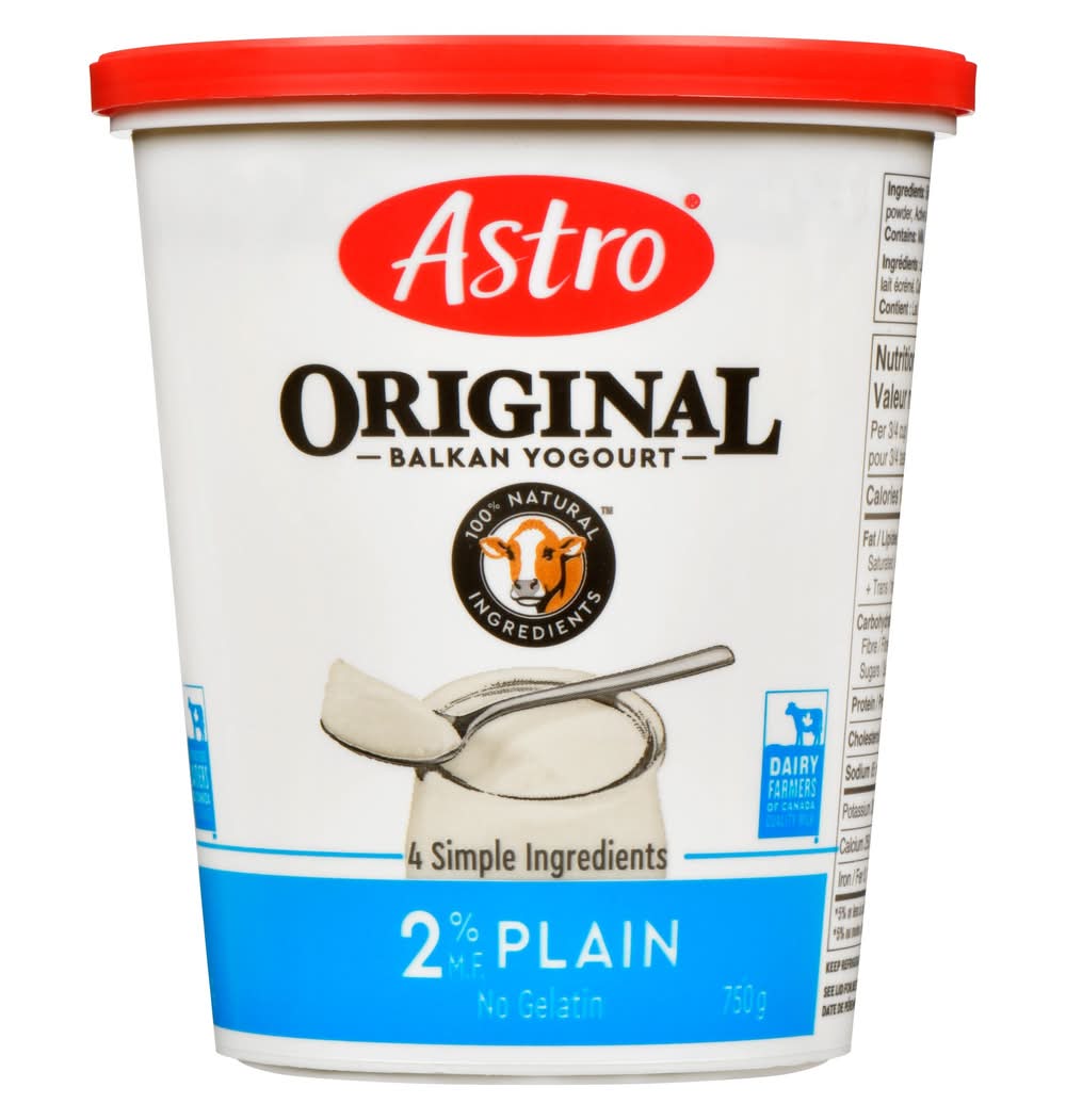 Astro yogourt balkan original nature 2% m.g - original balkan plain yogurt 2% m.f
