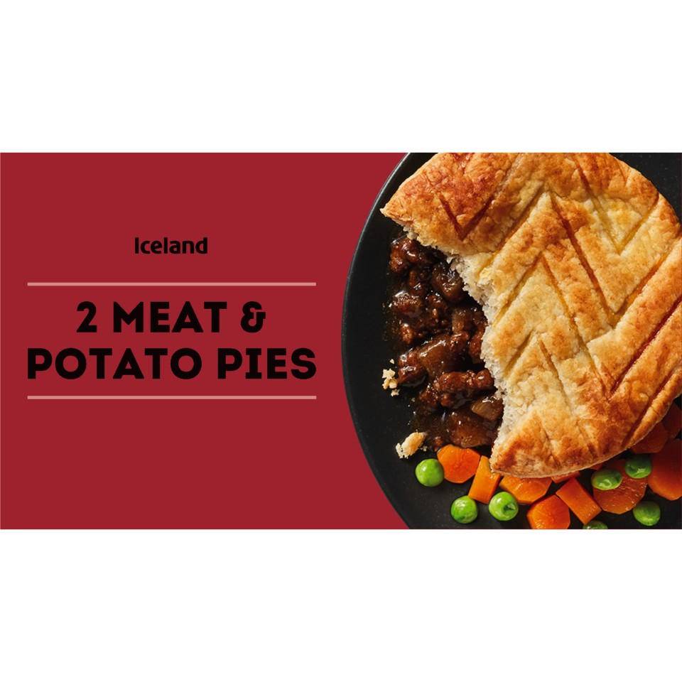 Iceland Meat & Potato Pies (2 pack)