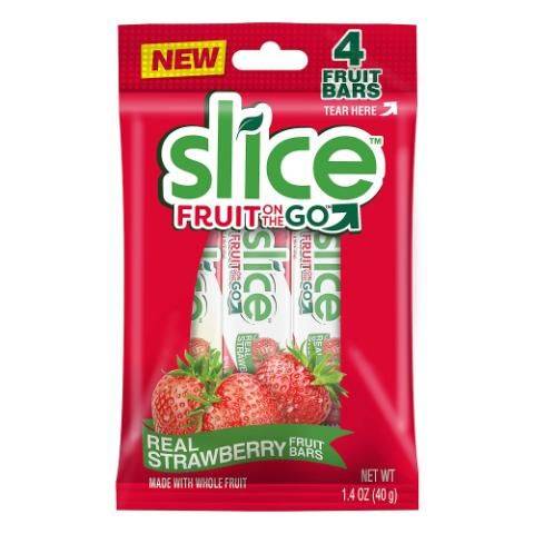 Slice Fruit Bars 4Ct Strawberry 1.4oz