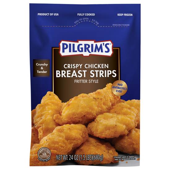 Pilgrim's Fritter Style Crispy Chicken Breast Strips