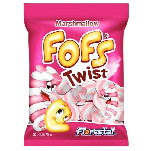 Florestal marshmallow fofs baunilha twist rosa (220g)