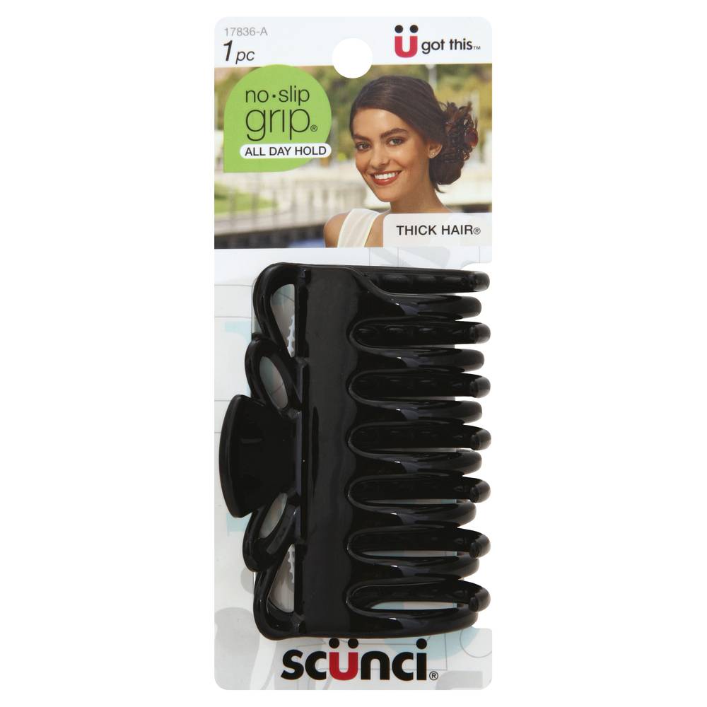 Scunci Thick Hair Crown Jaw Clip