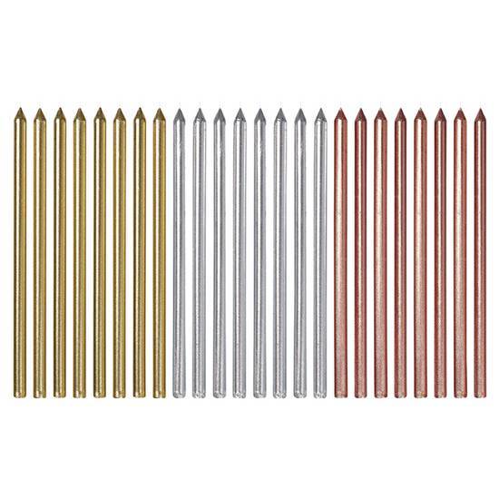 Papyrus Birthday Candles, Metallic (24-count)