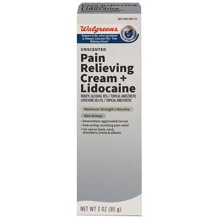 Walgreens Lidocaine Pain Relief Cream (3 oz)