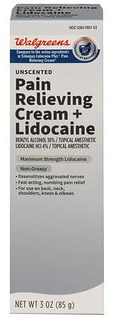 Walgreens Lidocaine Pain Relief Cream (3 oz)