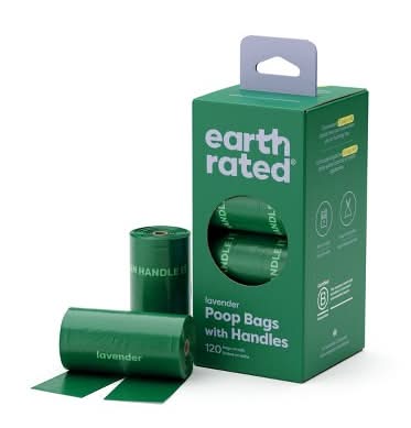 Earth Rated Dog Waste Disposal Bags Refill Rolls, Lavender (120 ct)
