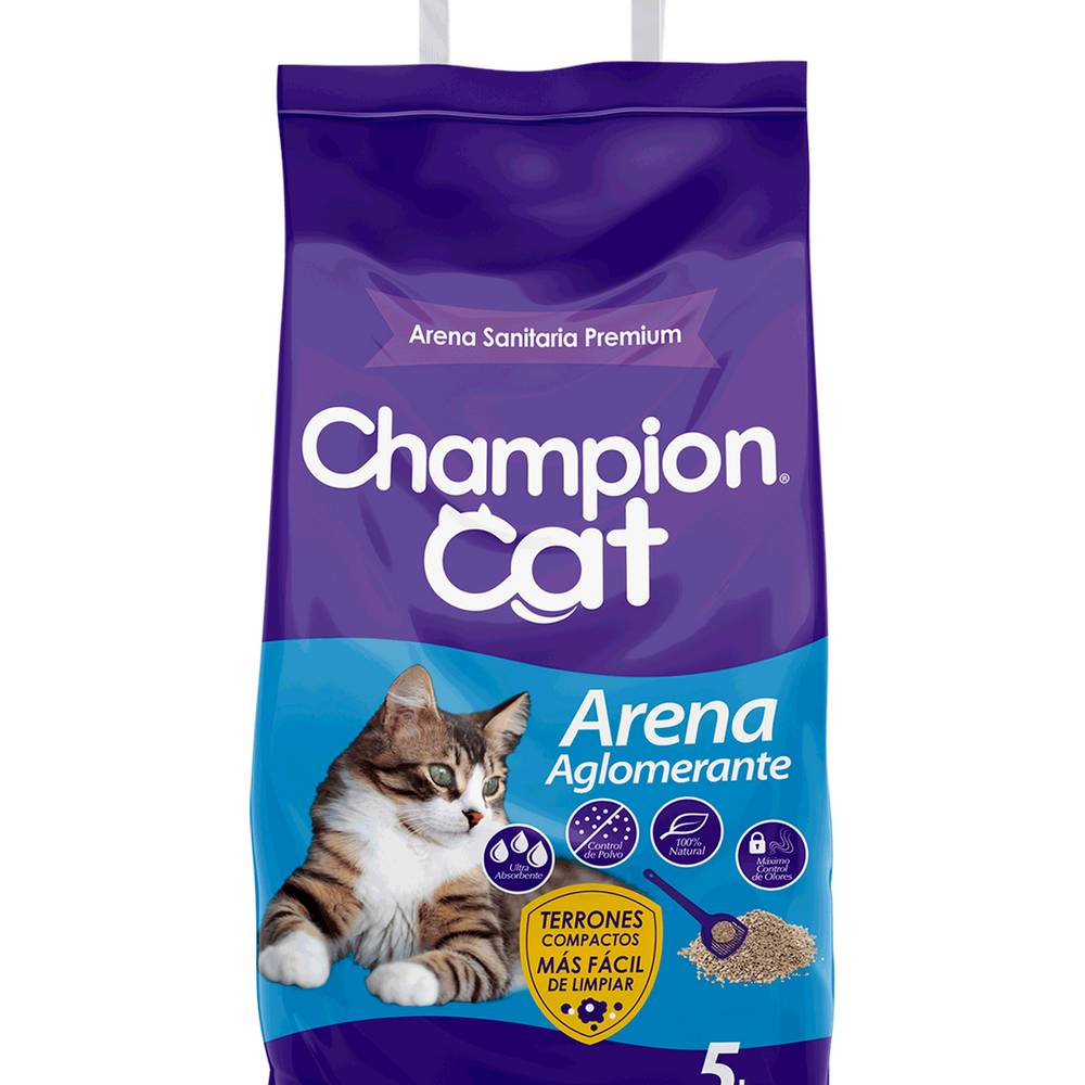 Champion cat arena para gato aglomerante premium (bolsa 5 kg)