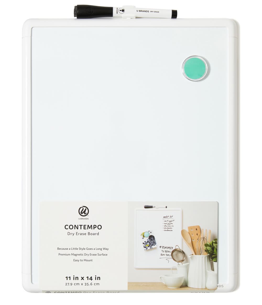 Les Produits U Magnetic Unframed Dry-Erase White Aluminum Frame Whiteboard